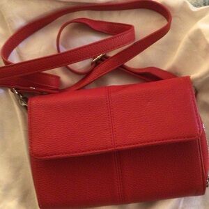 Thirty-One Vibrant Red Crossbody Bag